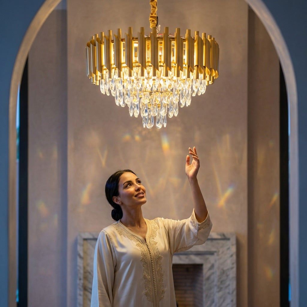 ثريا كريستال ملكية - قطر 50 سم