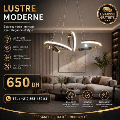 lustre LED 60 cm