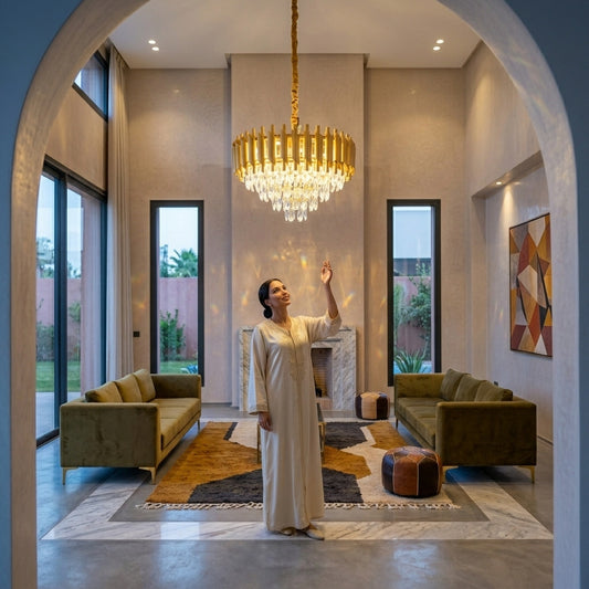 ثريا كريستال ملكية - قطر 50 سم